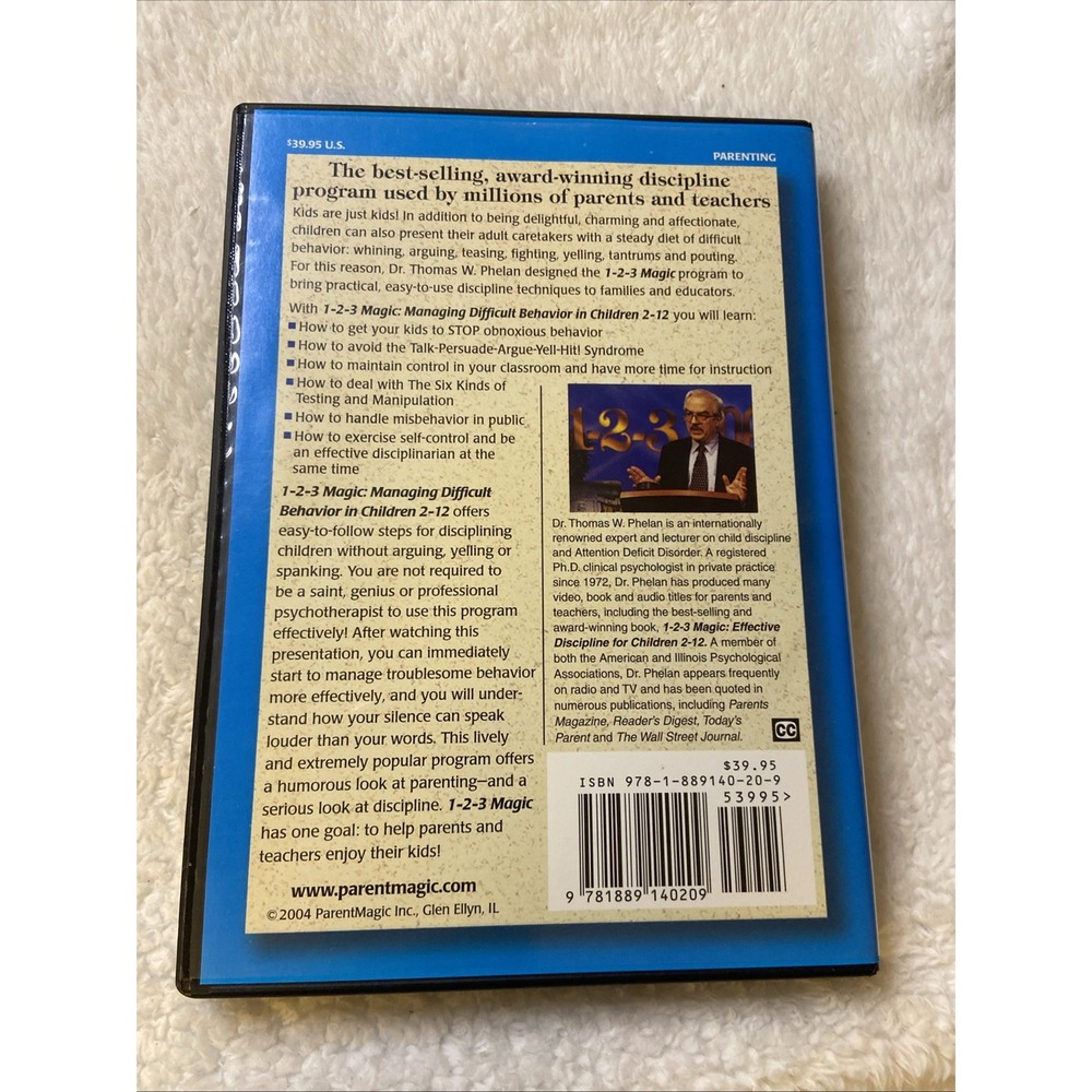 1-2-3 Magic Dvd 2005 Managing Difficult Behavior‎ in Children Aged 2-12 Phelan - Picture 4 of 12